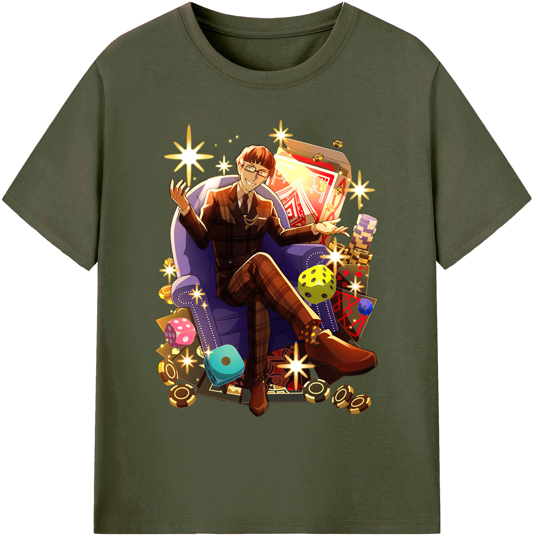 （画像用） 文豪ストレイドッグス Bungo Stray Dogs 綿100％ メンズ半袖Tシャツ｜肌触りやわらか＆通気性